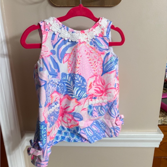 Lilly Pulitzer Other - Lilly Pulitzer Pink and Blue Floral Kids Top